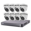 Kit Camera Dome TVI 2.0MP 8Voies HIKVISION